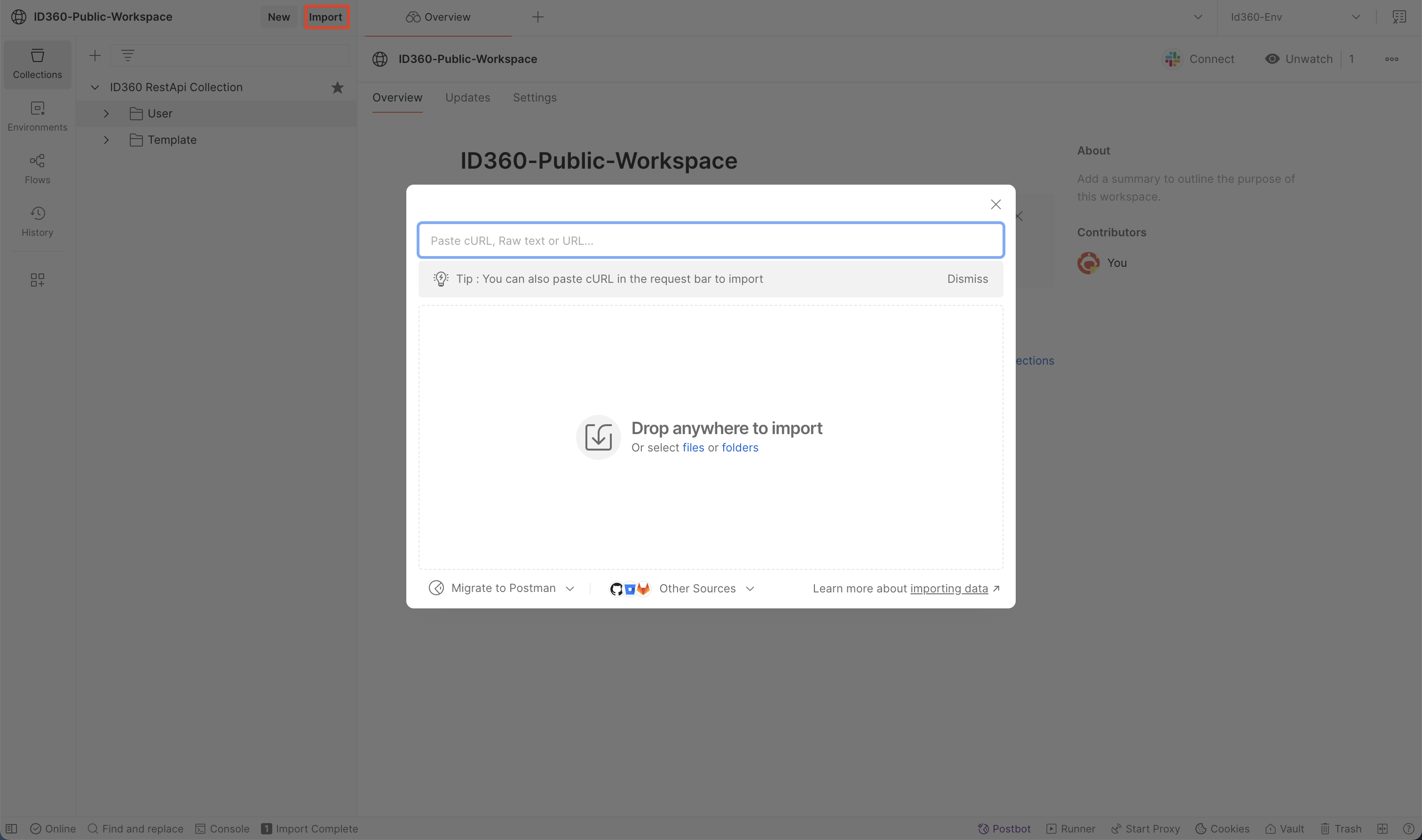 ID360 REST API collection